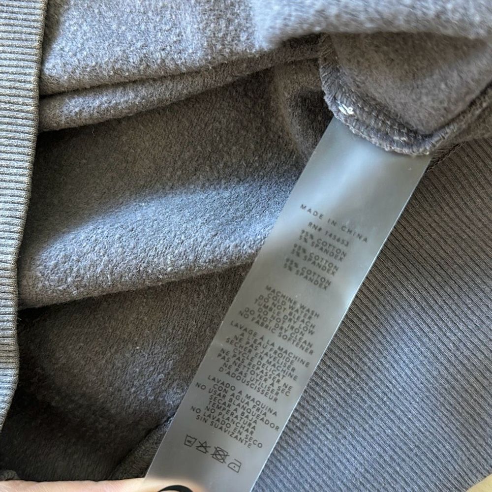 LACAUSA Set Sweatshirt & Shorts Grey Size M - Picture 3 of 11